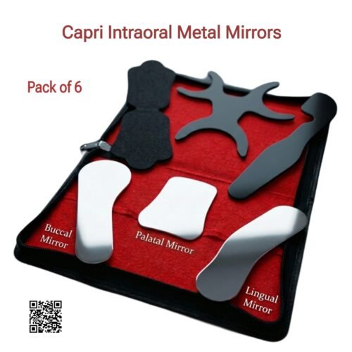Capri Intraoral Metal Mirror Set (Pack of 6)